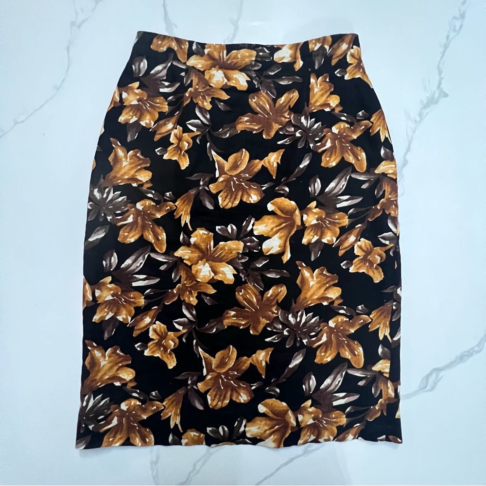 JONES NEW YORK floral pencil skirt size 4